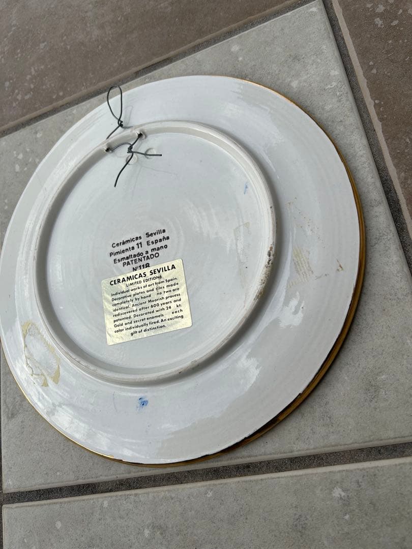 工芸品 Esmaltado a mano 24k 27.5