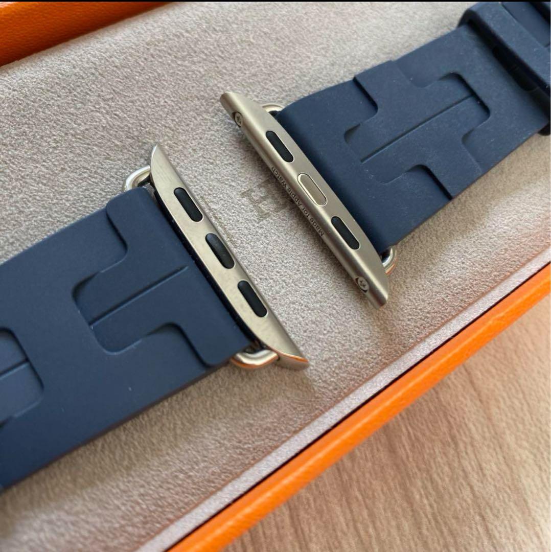【新品同様】Apple Watch エルメスキリム ネイビー HERMES