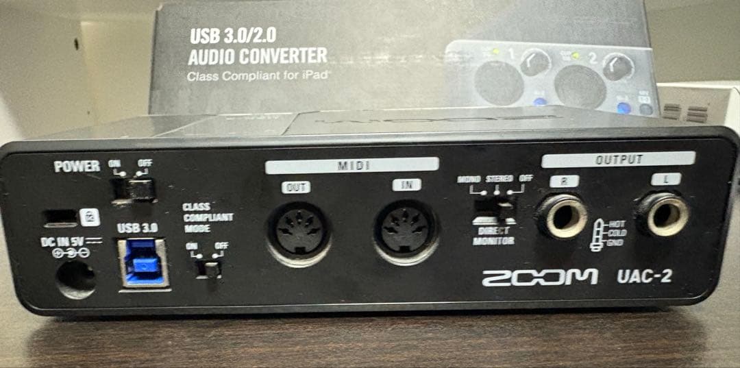 ZOOM UAC-2 USB 3.0 オーディオインターフェイス アダプター付