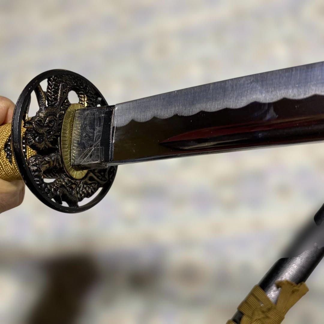 高級模造刀 近藤勇拵え 長曽根虎徹 金茶柄