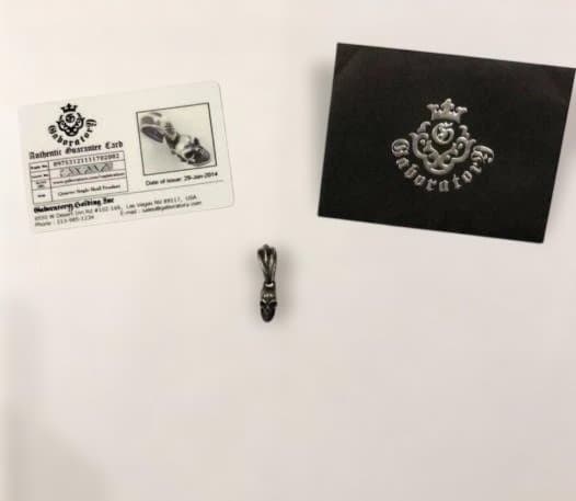 Gaboratory クォーターシングルスカルペンダント ギャラ有り ガボール