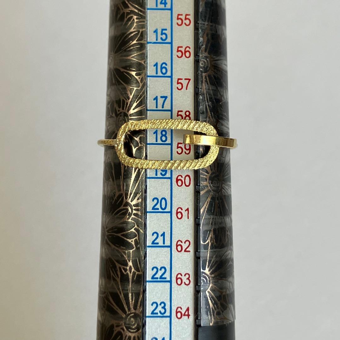 K18 18金　18号　リング　50