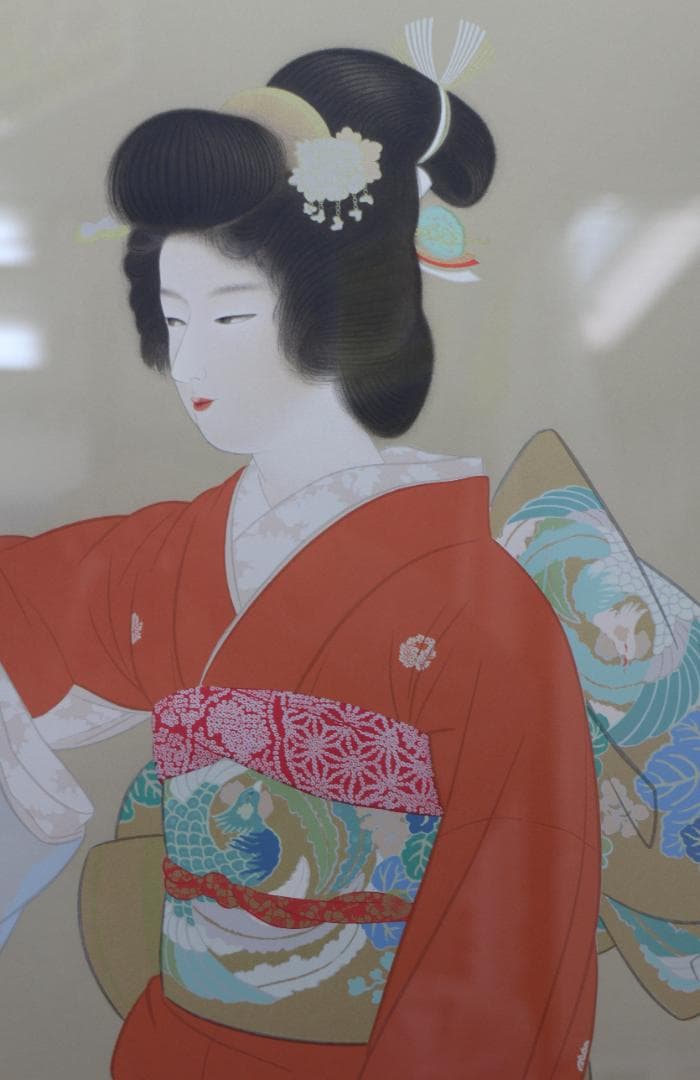 大型シルク作品 上村松園 序の舞 エディションHC 絵画 版画 星田版画工房