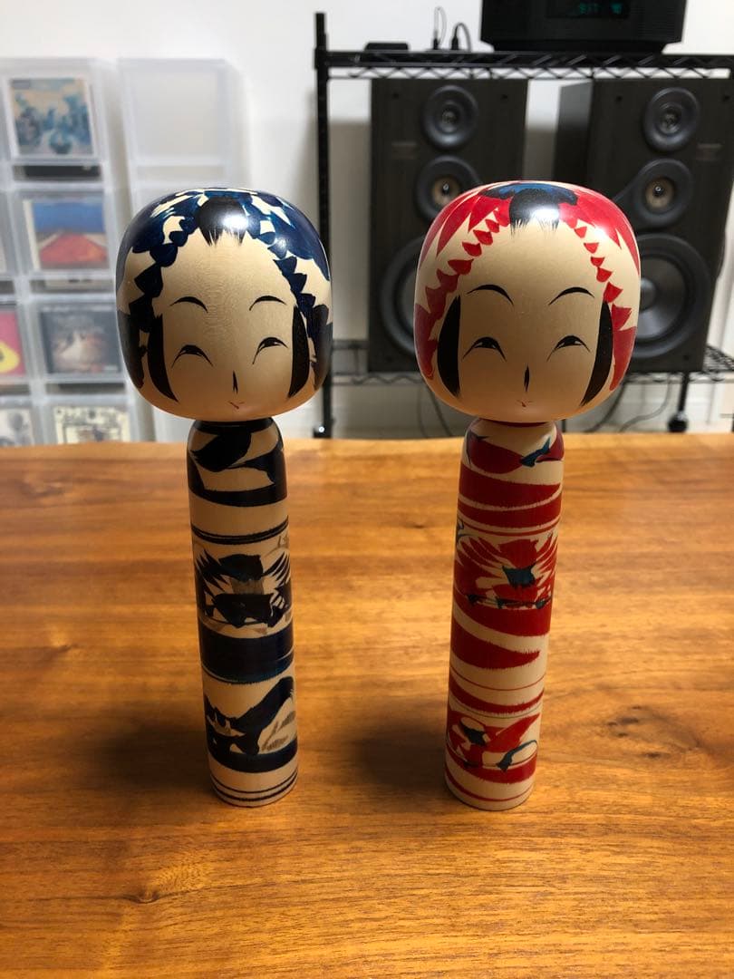 佐藤康広工人　こけし　インディゴ　二体セット
