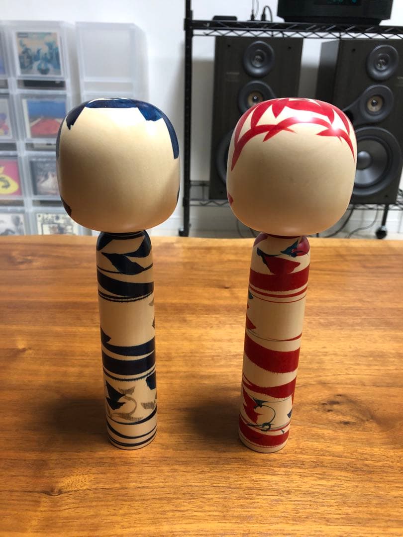 佐藤康広工人　こけし　インディゴ　二体セット