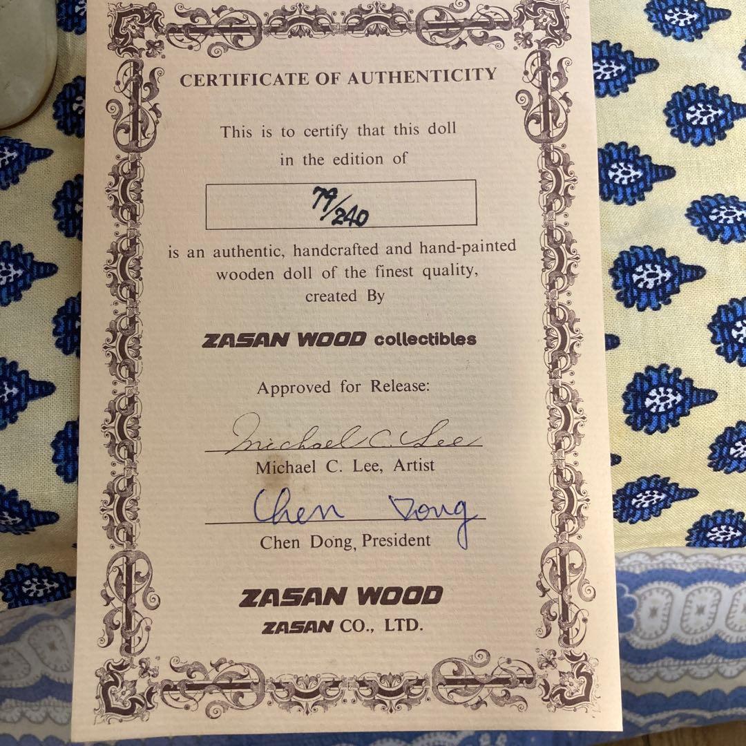 コレクション ZASAN WOOD collectibles wooden doolls