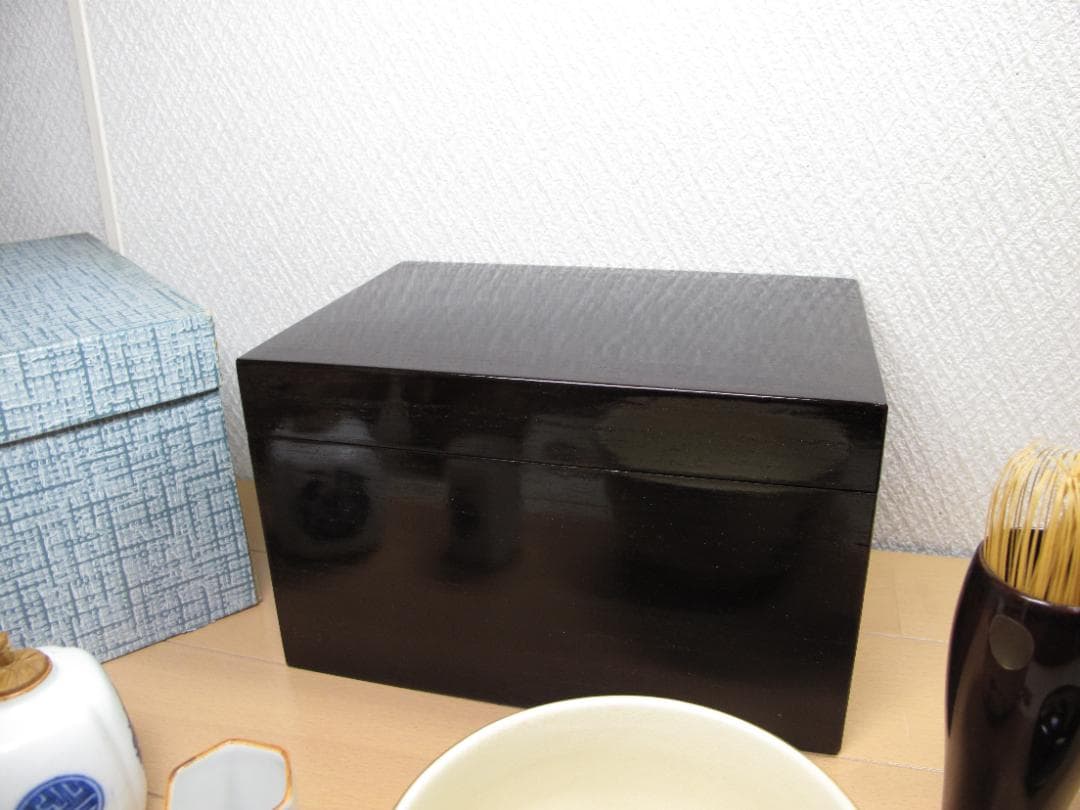 Imeiseさま専用　溜内黒塗　茶箱セット　茶道具