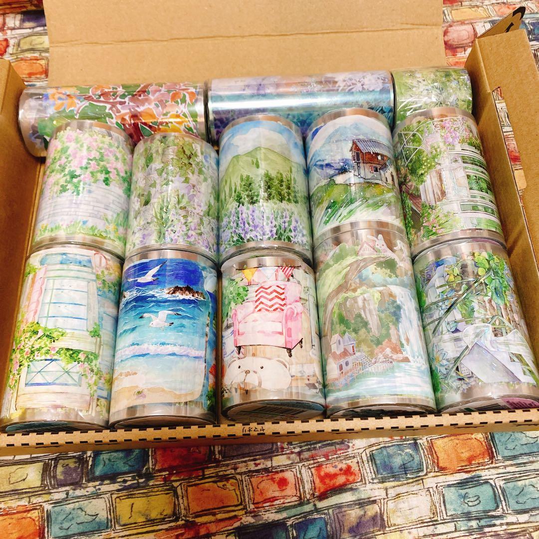 海外マスキングテープ巻売りまとめ売り 風景マスキングテープセット③