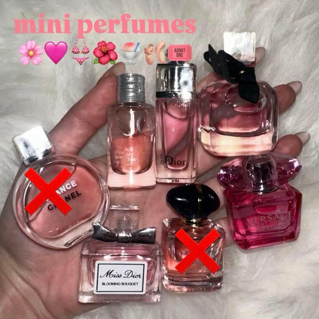 大人気！ミニ香水セット(ピンク)7点