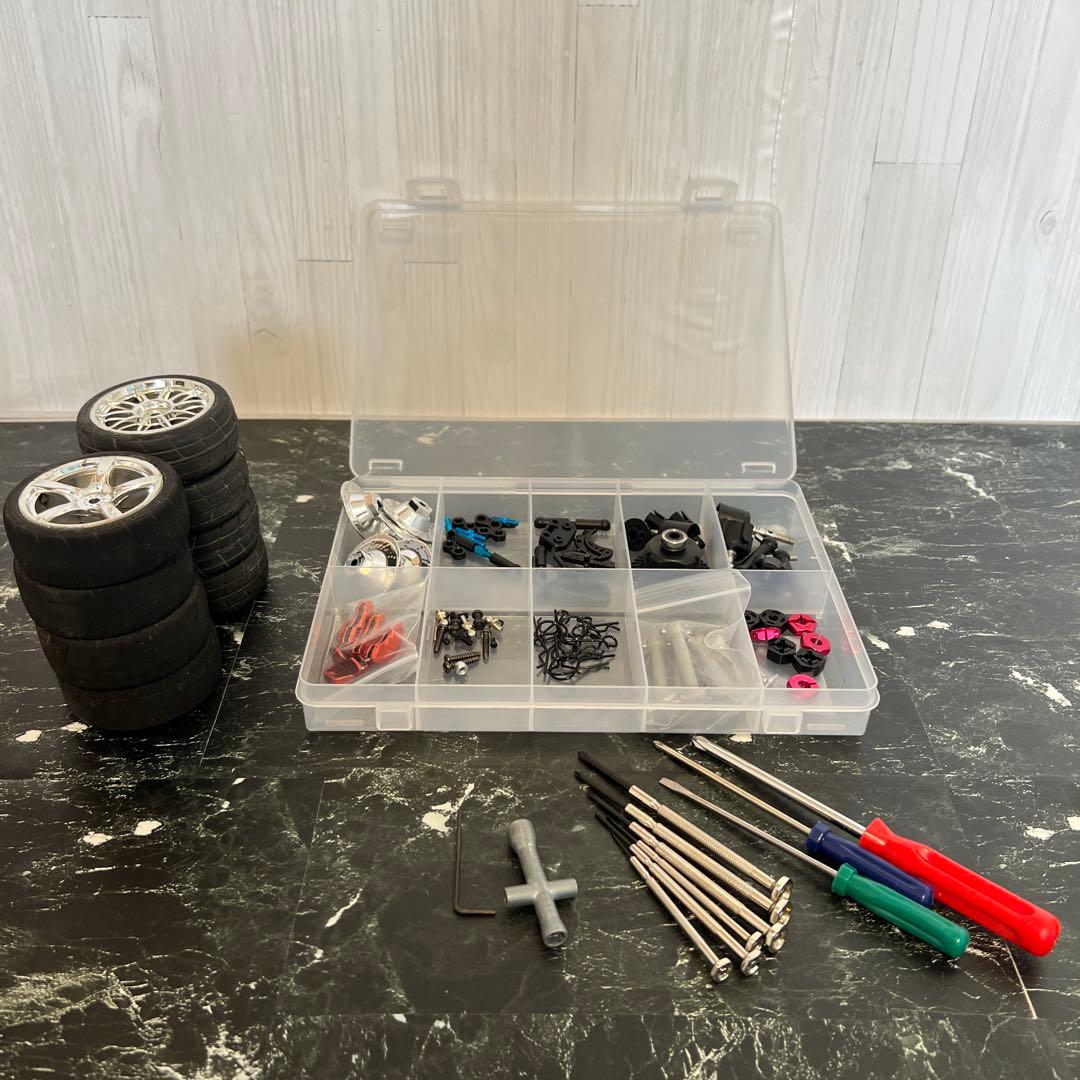 タミヤTT01 キレ角アップドリフト仕様S15シルビア未塗装ボディ付きフルセット