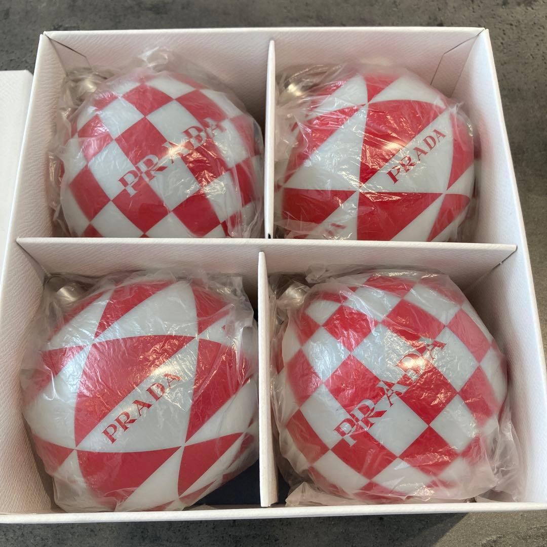 【極美品】PRADA プラダ クリスマスオーナメント ガラス飾り
