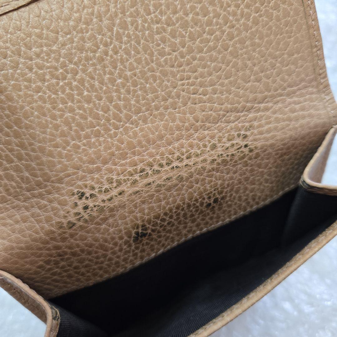 GUCCI グッチ　ベージュ インターロッキングG 2つ折り財布