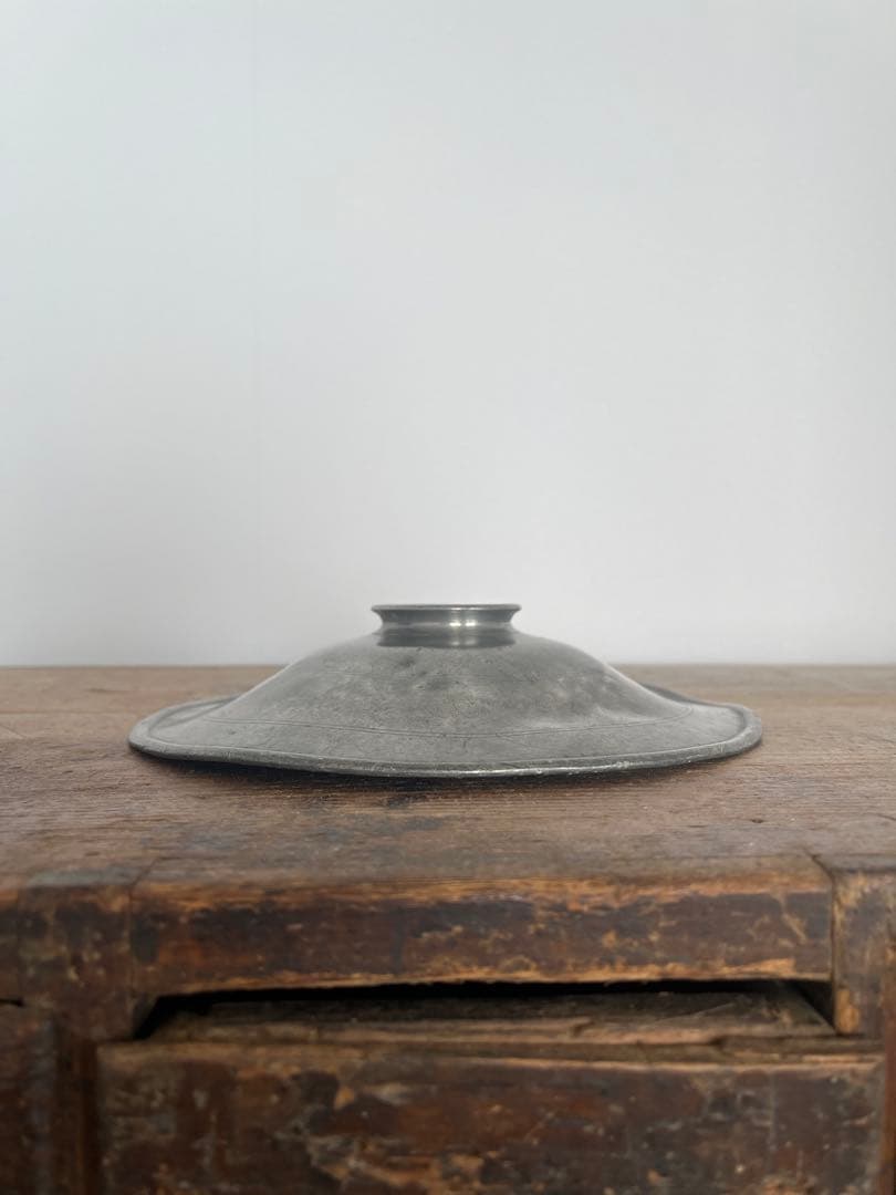 アンティーク　フランス　ピューター　皿