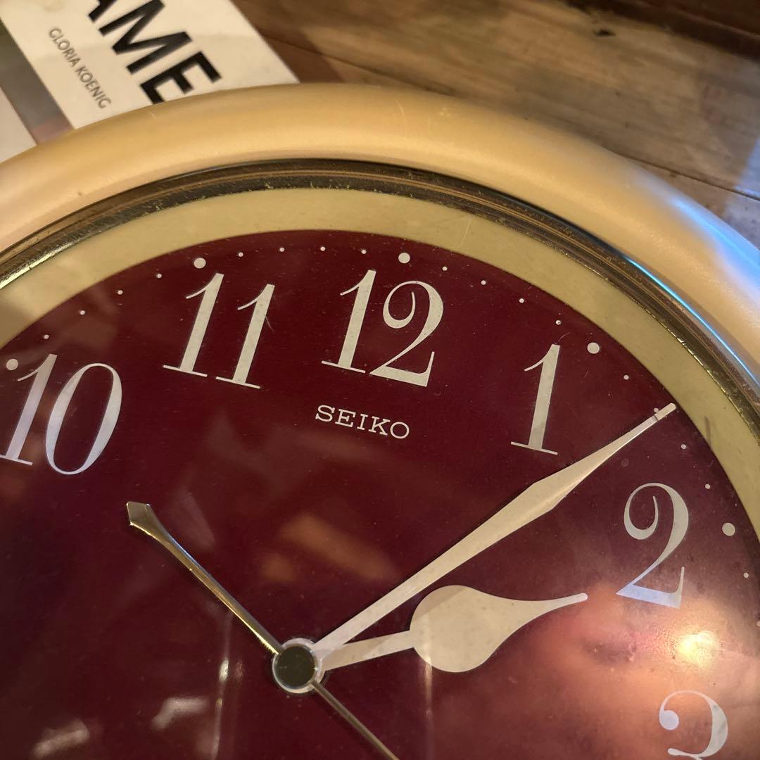 SEIKO ミッドセンチュリー スペースエイジ掛け時計 当時物 稼動品