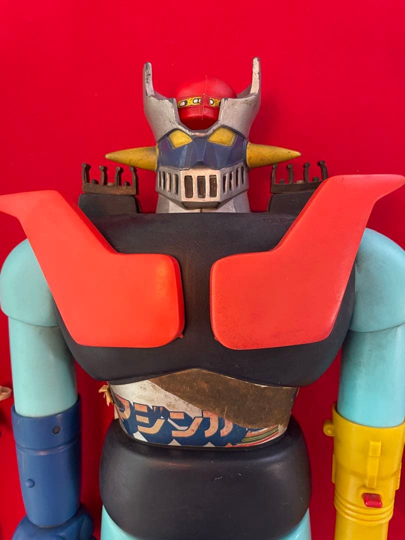 当時物ポピー製ジャンボマシンダーのマジンガーＺとその付属品いろいろ