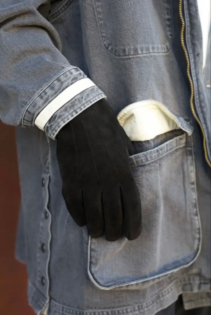 【未使用新品】エンダースキーマ スエードグローブ 黒