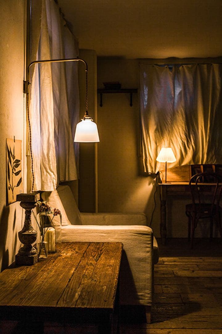 flame 壁掛け用ライト (シーリング追加可能Baba glass)