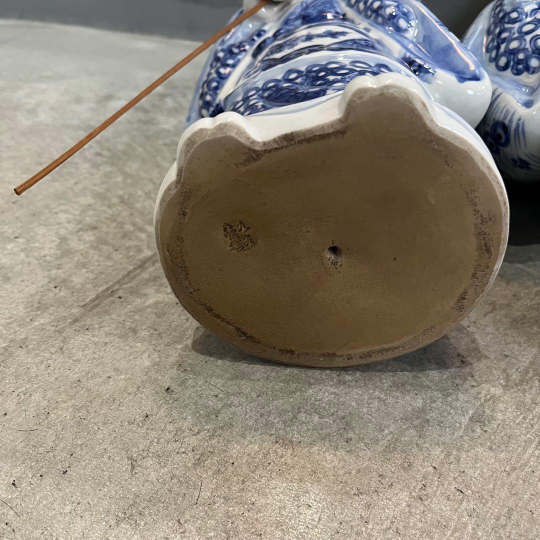 九谷焼　高砂人形　置物　尉　姥