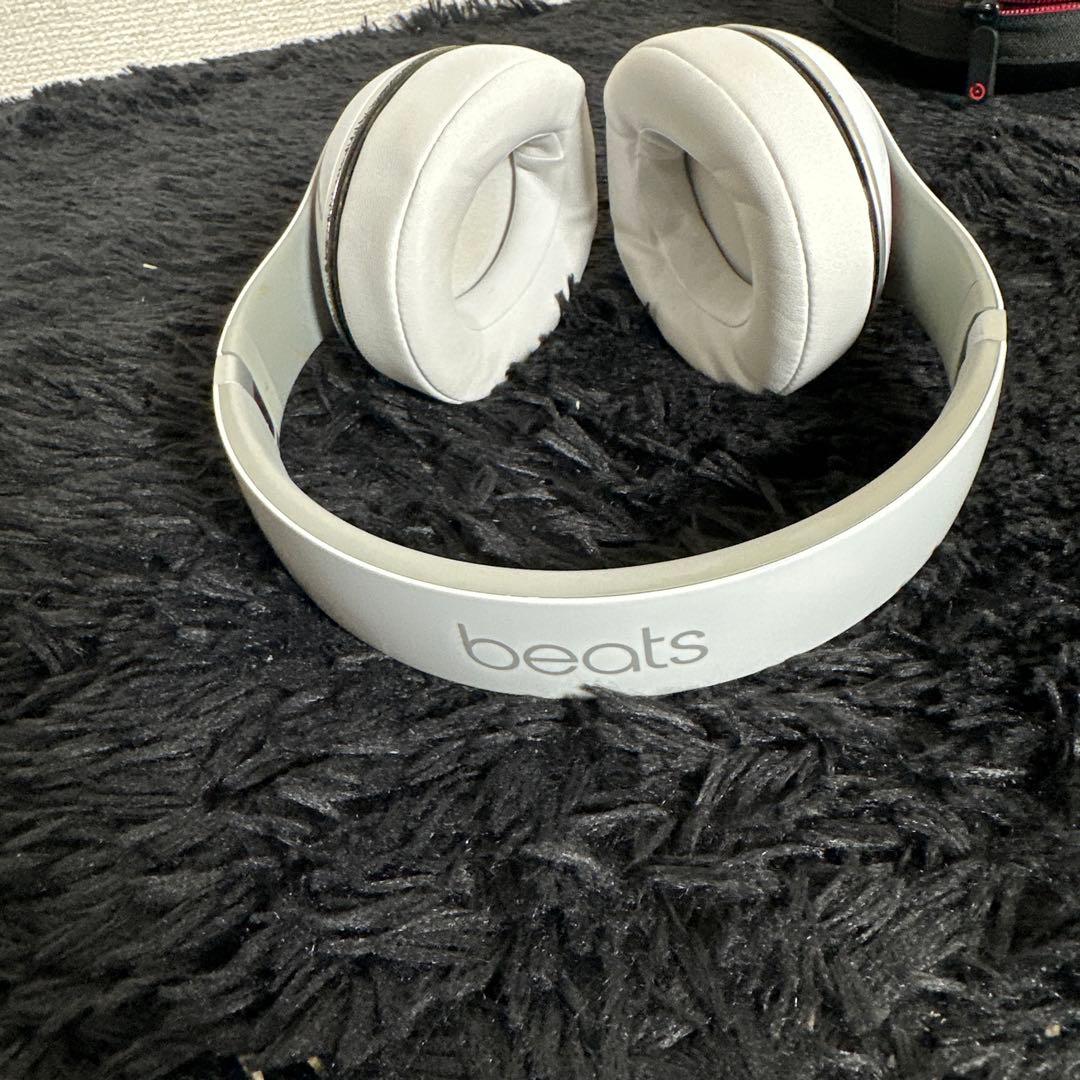 beats studio2 wireless ヘッドホン ホワイト レッド