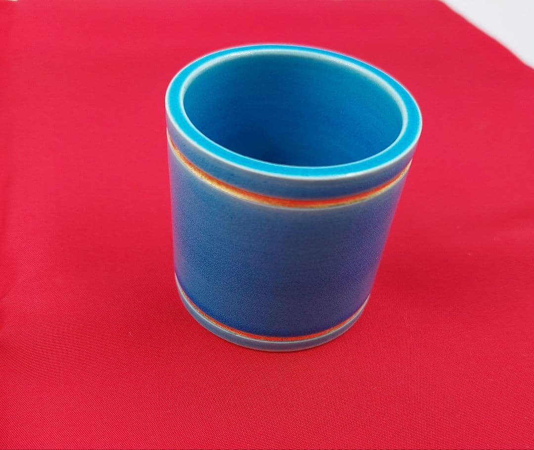 茶道具 茶器 中村翆嵐造 浅黄交趾 蓋置 未使用