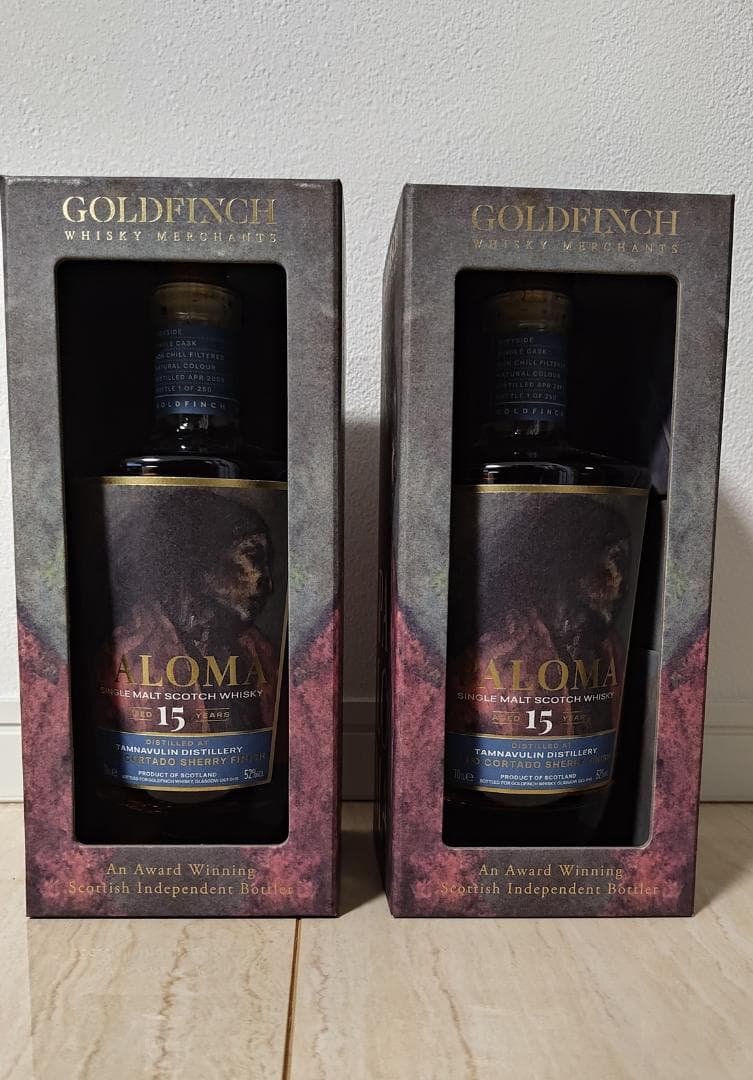 Goldfinch Paloma 15年 シングルモルトウイスキー 2本セット