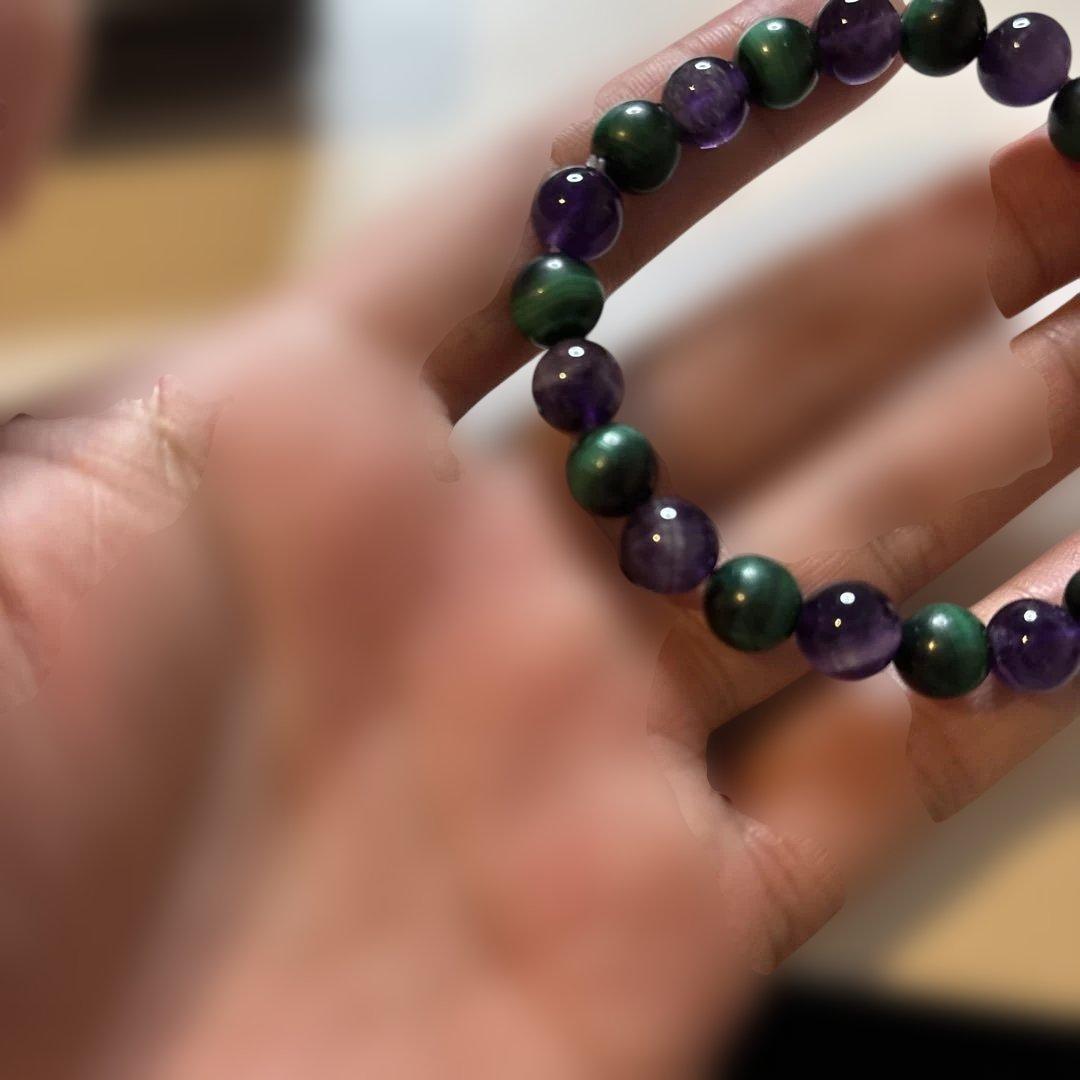 綺麗！アメジストたんとマラカイトたんだよ！これもズーンと来る！