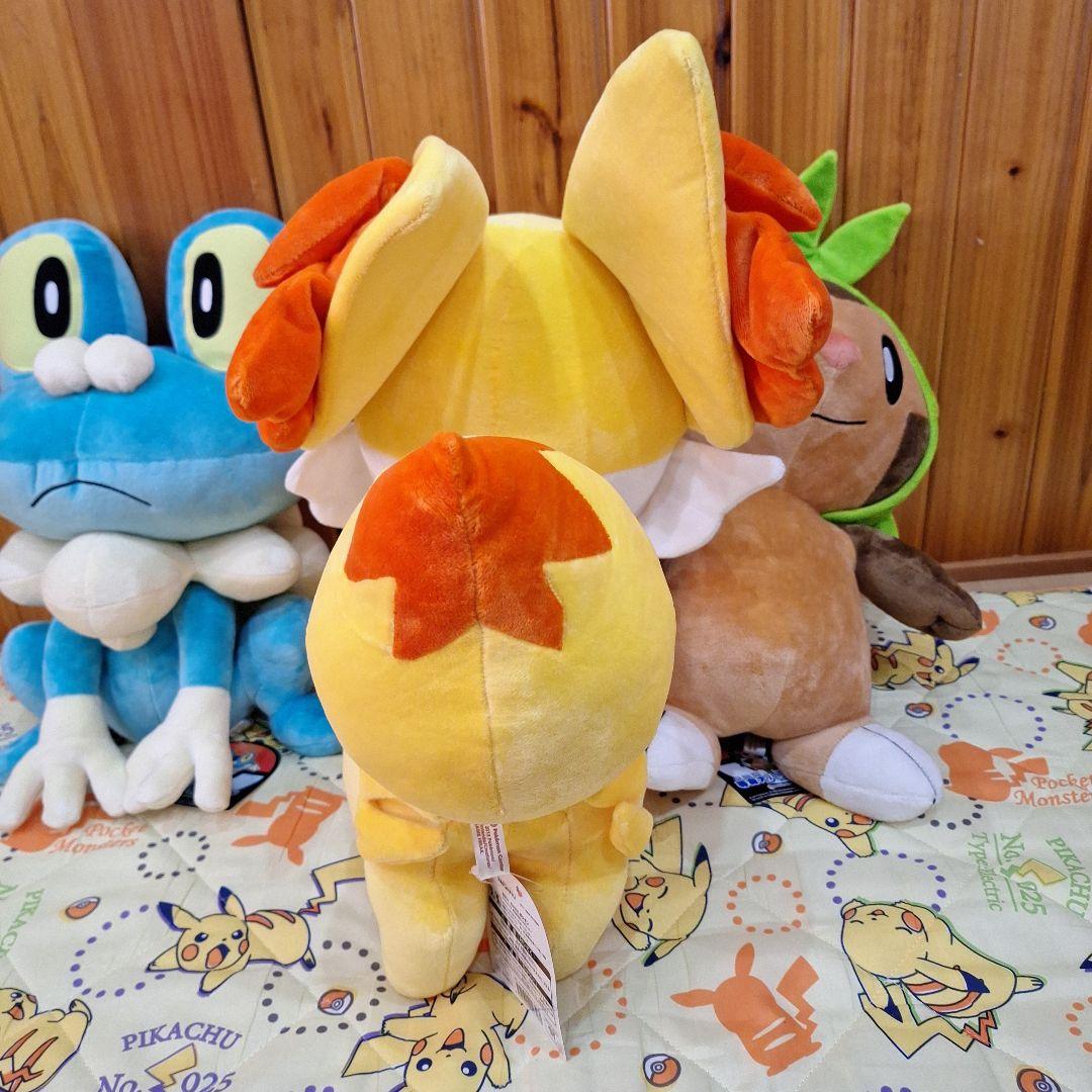 タグ付き　等身大　新品　フォッコ　ケロマツ　ハリマロン　ぬいぐるみ　セット