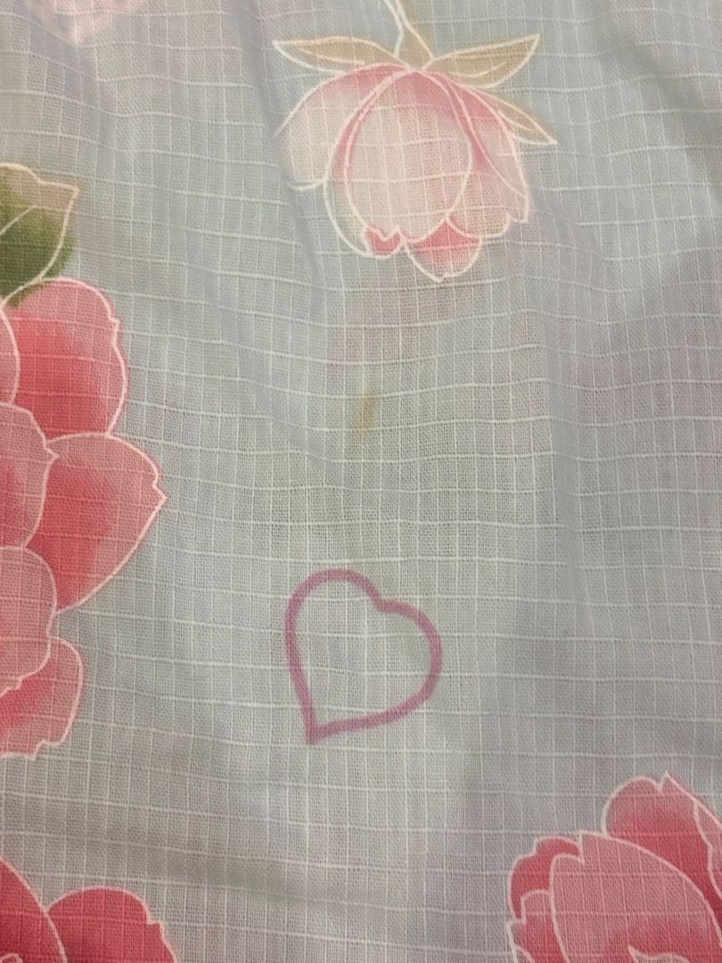 浴衣ドレス 水色 ピンク フリル 女児