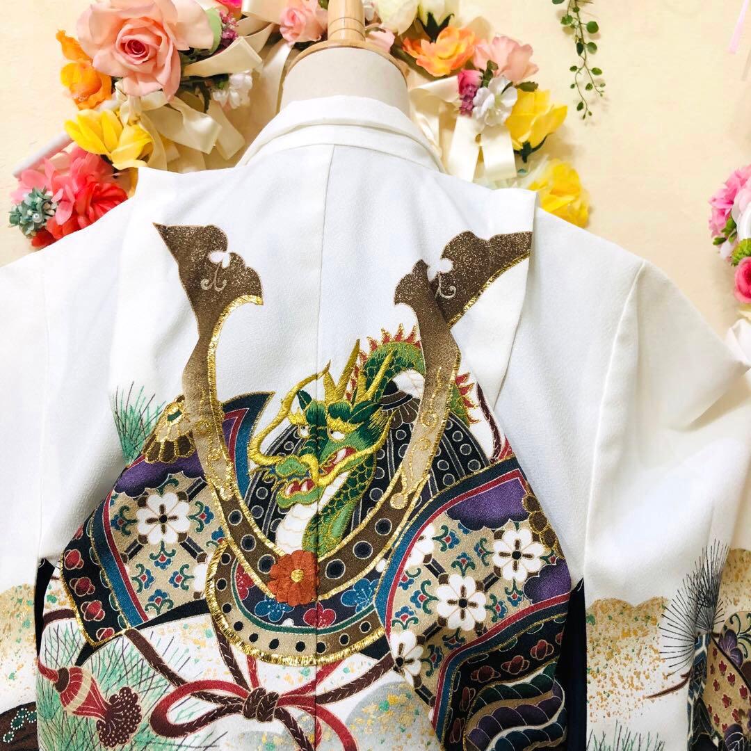 七五三男の子⭐︎5歳　のしめ　鷹　兜　暈し染め　⭐︎金彩⭐︎刺繍⭐︎完全フルセット銘品