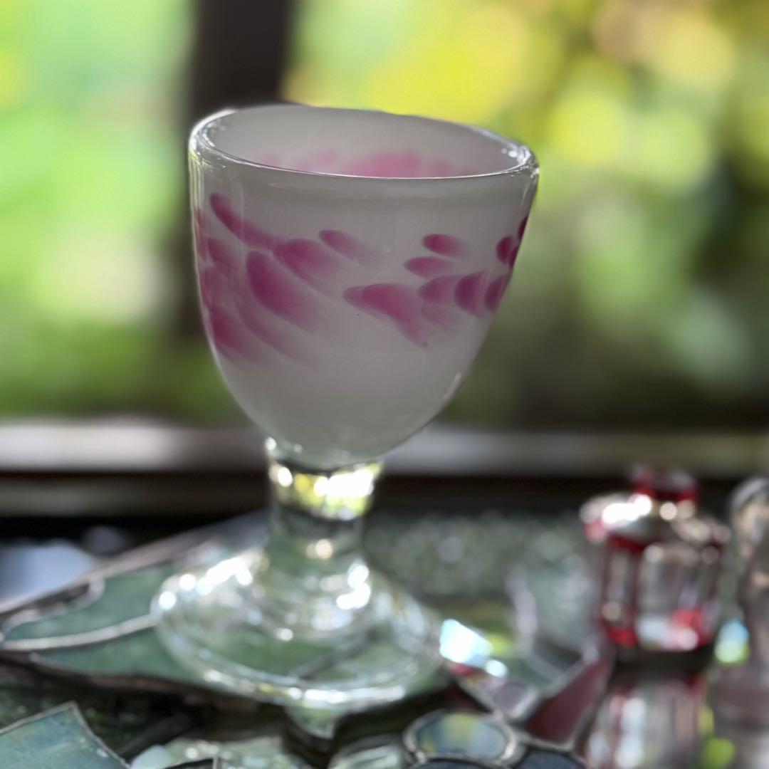 2165様感謝‼️氷コップ‼️かき氷召し上がれ‼️うす紅❌乳白　氷コップ 1客