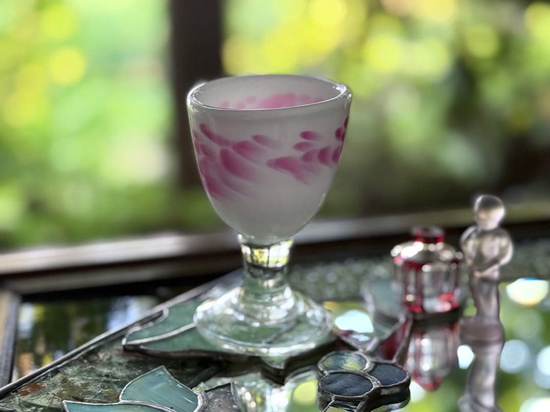 2165様感謝‼️氷コップ‼️かき氷召し上がれ‼️うす紅❌乳白　氷コップ 1客