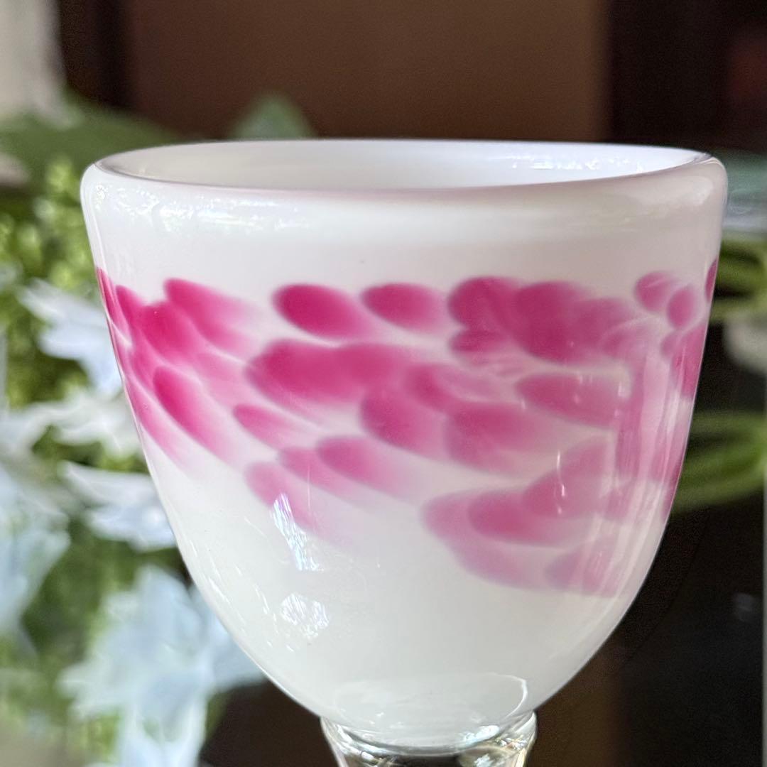 2165様感謝‼️氷コップ‼️かき氷召し上がれ‼️うす紅❌乳白　氷コップ 1客