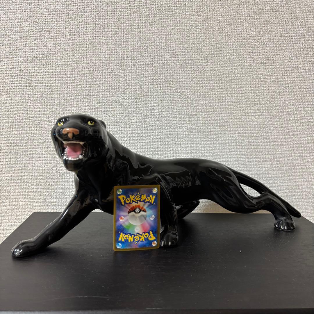 Vintage black panther ブラックパンサー　セラミック　置物