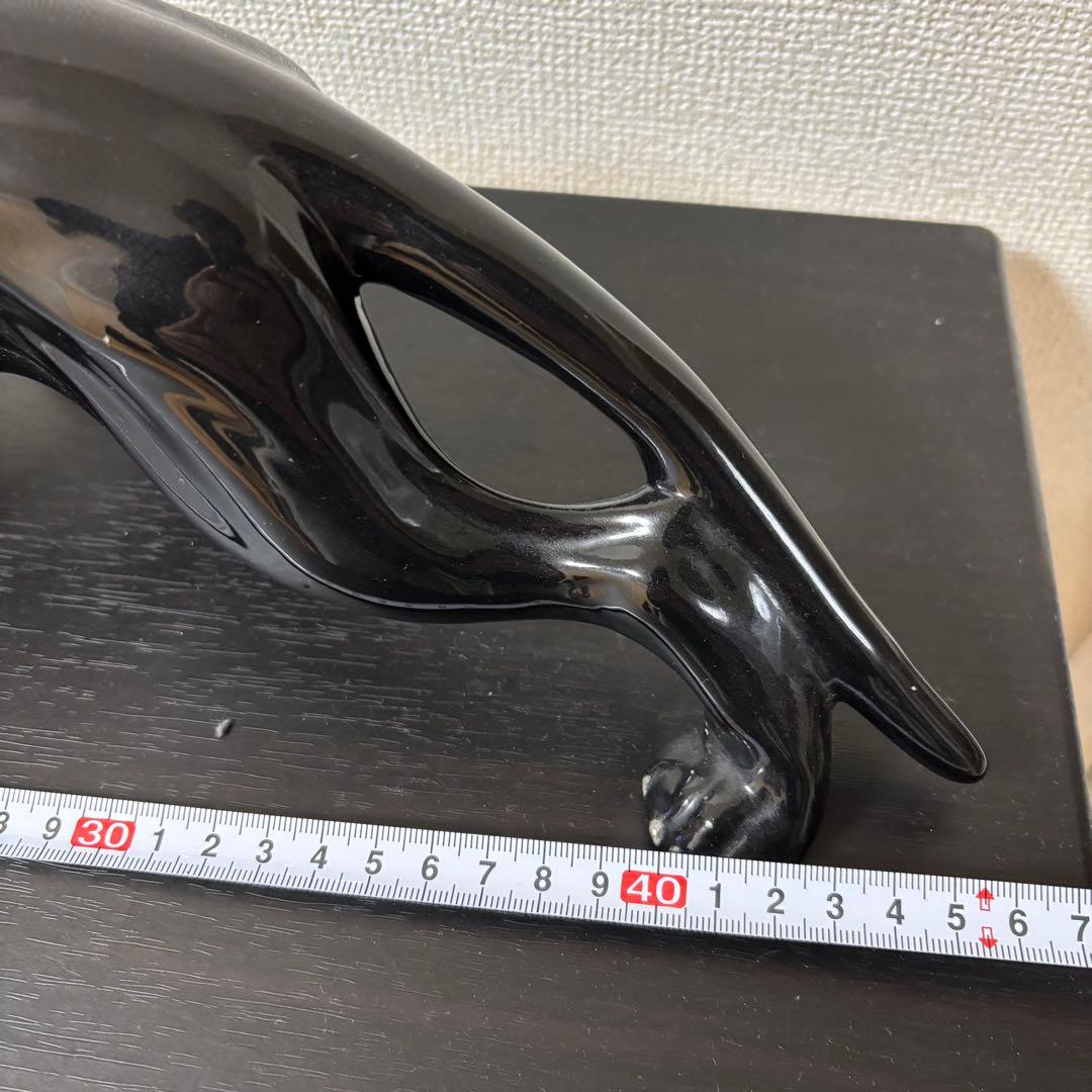 Vintage black panther ブラックパンサー　セラミック　置物