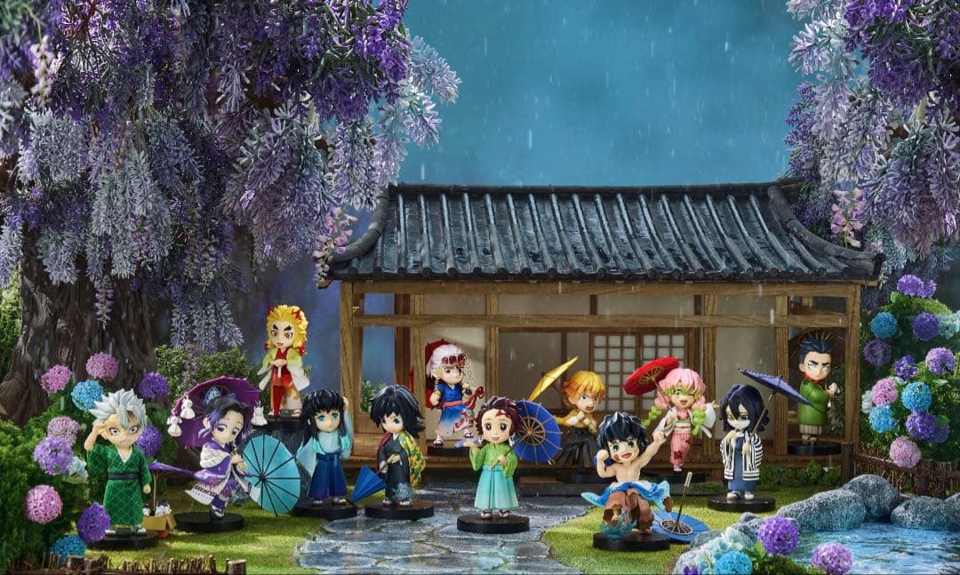 鬼滅の刃　フィギュア　Bセット6個入　海外限定　梅雨シリーズ　ポップアップストア