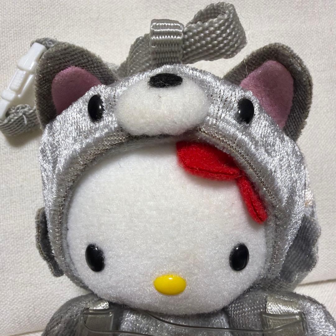 ハローキティ 銀ギツネ コスチューム ぬいぐるみ 北海道限定 マスコット