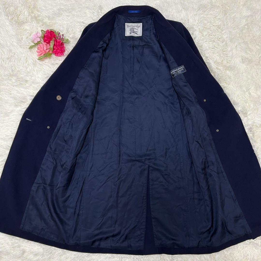 【極美品/L】バーバリー チェスターコート アウター カシミヤ20% Aライン