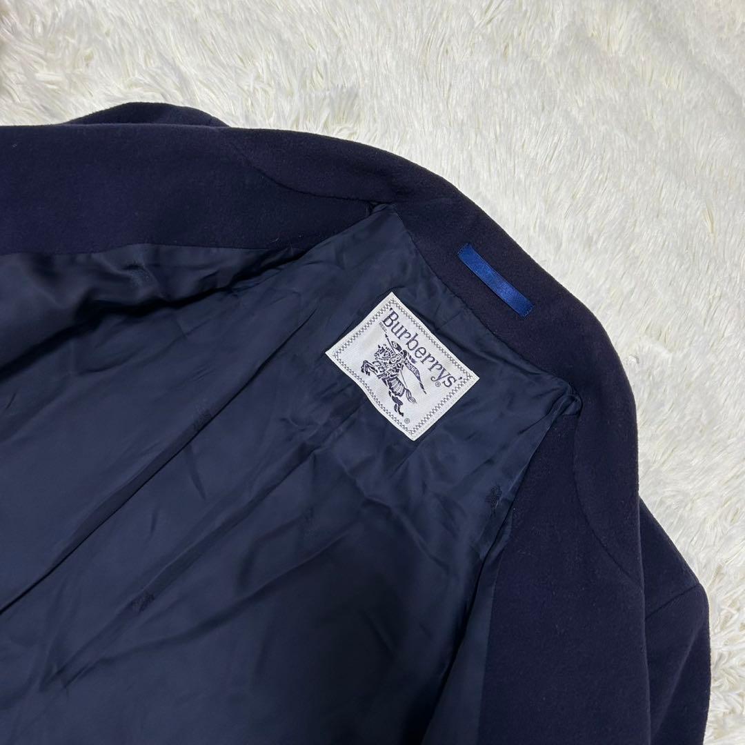 【極美品/L】バーバリー チェスターコート アウター カシミヤ20% Aライン