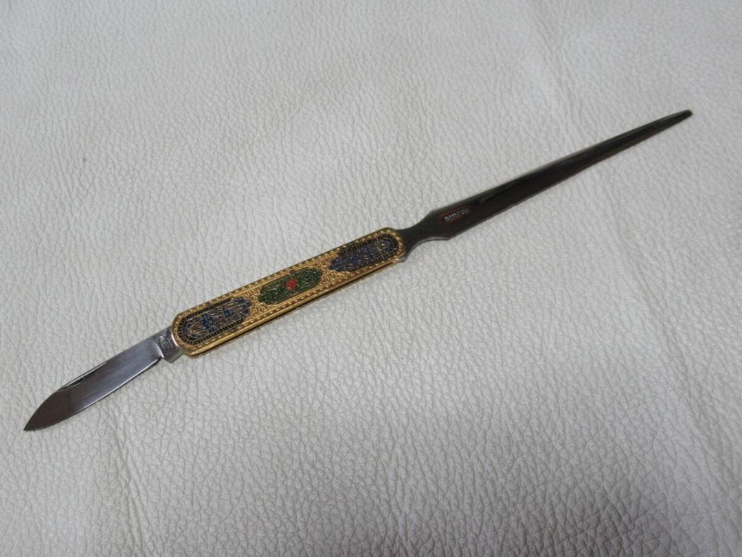 未使用1960年代共箱◆藤本保広 東京ナイフ YAX刻印 ペーパーナイフ+ナイフ