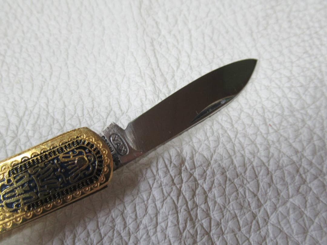 未使用1960年代共箱◆藤本保広 東京ナイフ YAX刻印 ペーパーナイフ+ナイフ