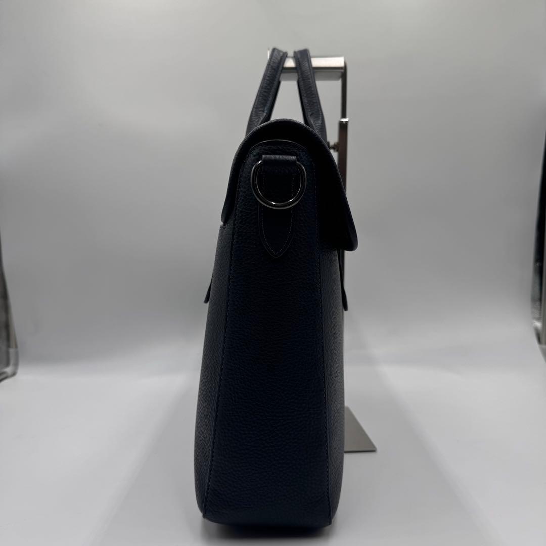 極美品✨ コーチ サリバン ブリーフケース 2way A4 レザー ネイビー