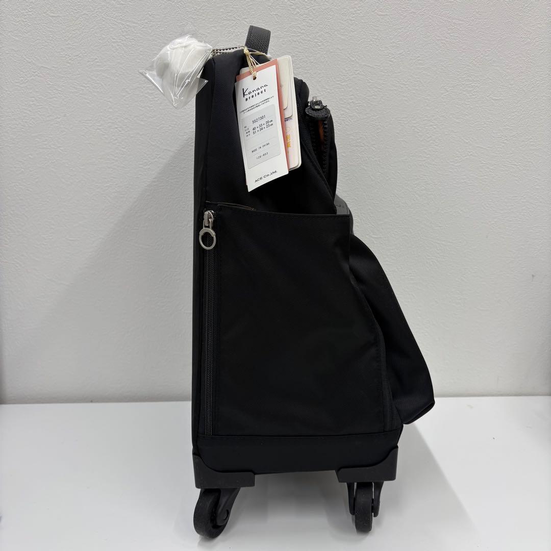 未使用品　カナナプロジェクト　キャリーバッグ　ブラック