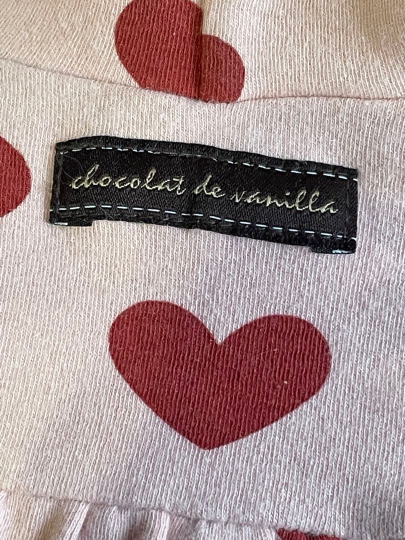 犬服　アトリエgg ハート柄ワンピ