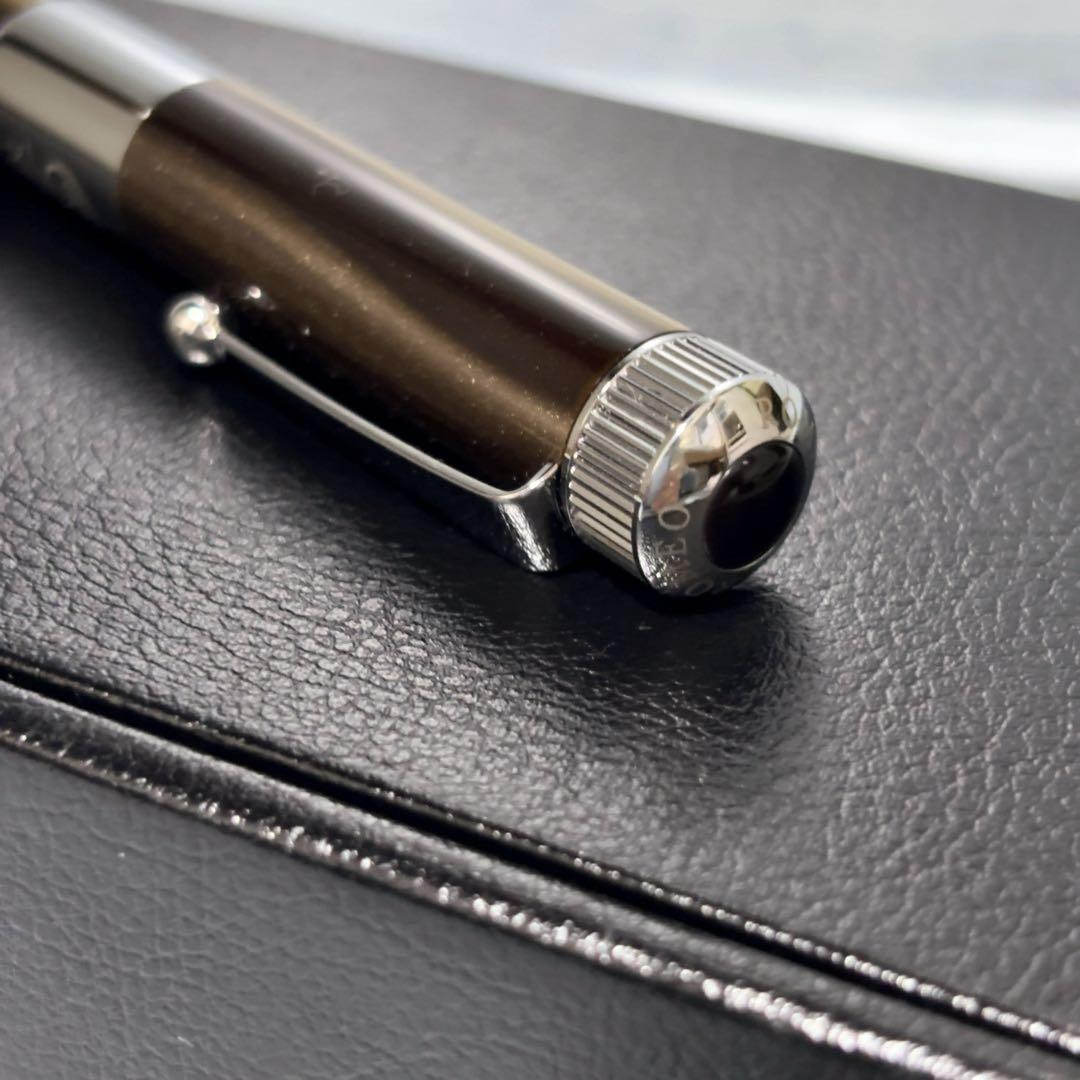 新品未使用 ROMEO No.3 五大陸 別注 太軸ボールペン グレーブラウン