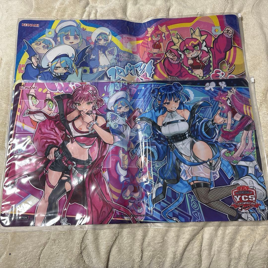 遊戯王　Evil☆Twin　イビルツイン　プレイマット2枚セットケース付き