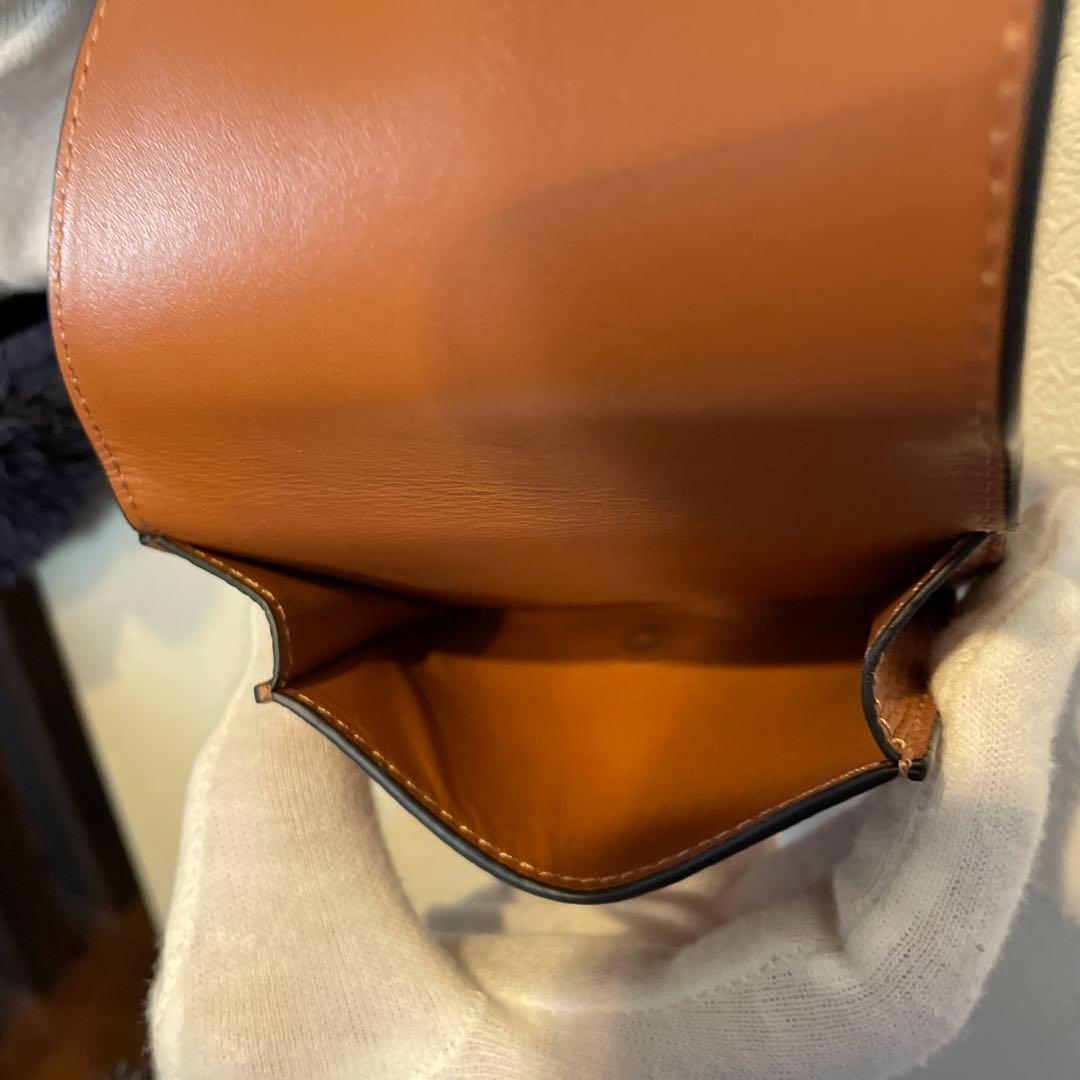 LOEWE ロエベ アナグラム トライフォールド 財布 ブラウン　三つ折り財布