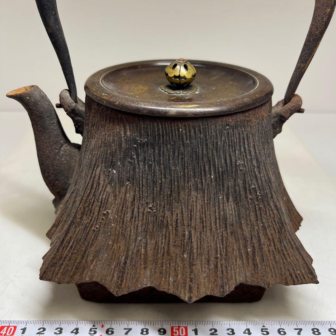 金龍堂　苫屋形鉄瓶　2630g/高さ約23㎝　東Y7-0905⭐︎2Fトコヒ