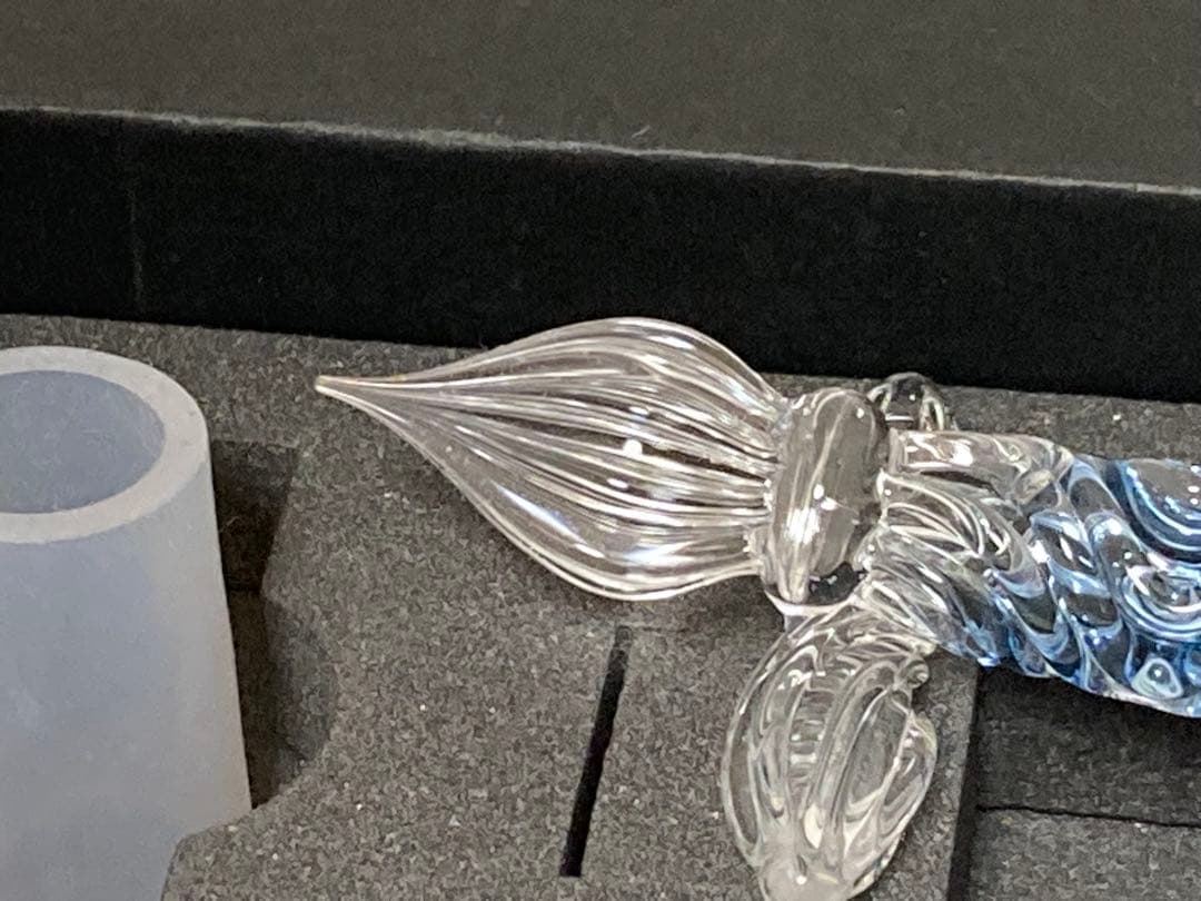 paraglass ガラスペン 青色 透明