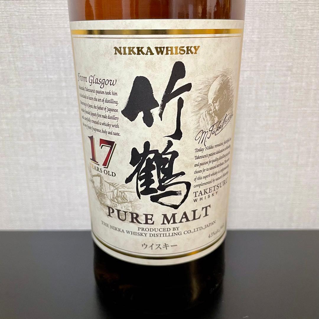 ニッカウヰスキー 竹鶴 17 Years Old Pure Malt 正規販売品