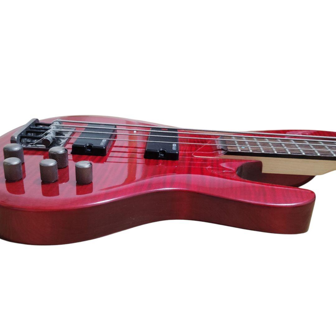 エレキベース レッド 24フレット LTD B-154DX